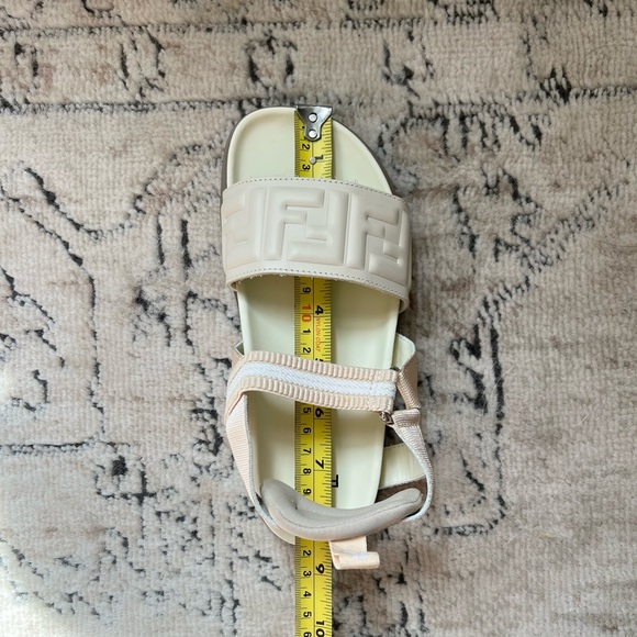*SOLD* Fendi FF Logo Embossed Sandals - Picture 11 of 12